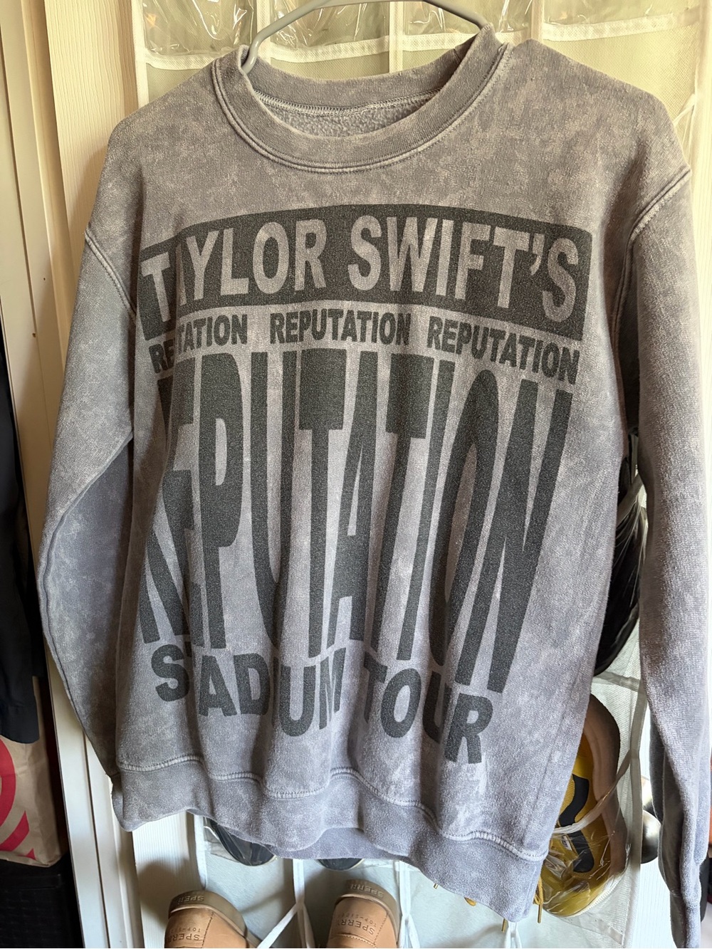 Taylor Swift Gray 'Reputation' Graphic Sweatshirt